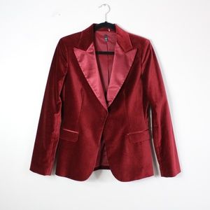 Tahari Velvet Cotton Blazer